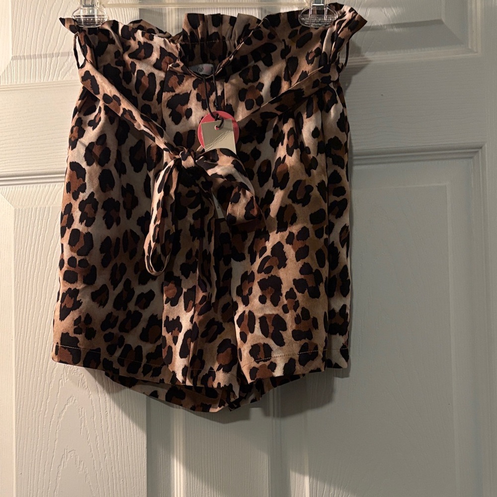 Leopard Print Women's Shorts